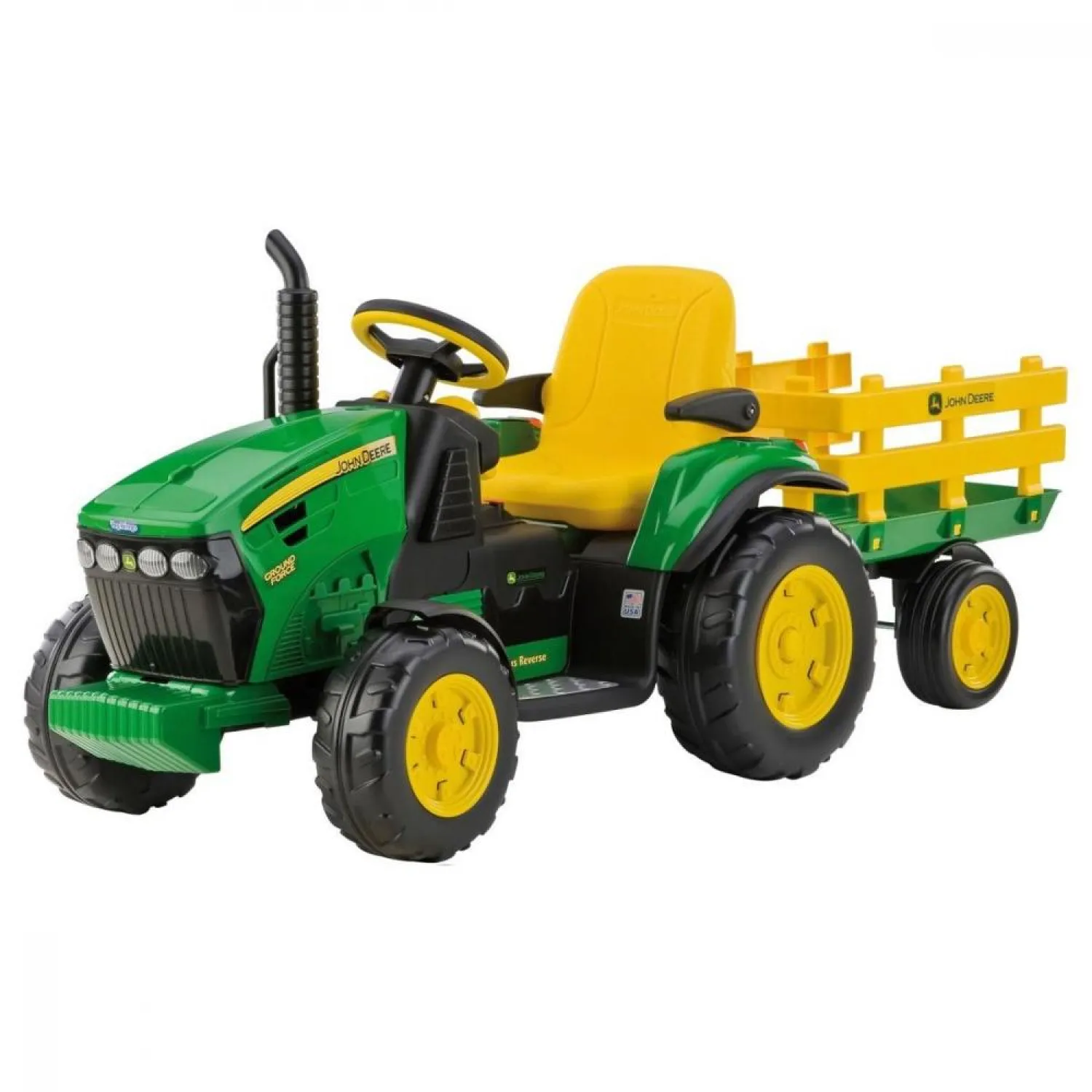 Peg Perego John Deere Ground Force Akülü Traktör